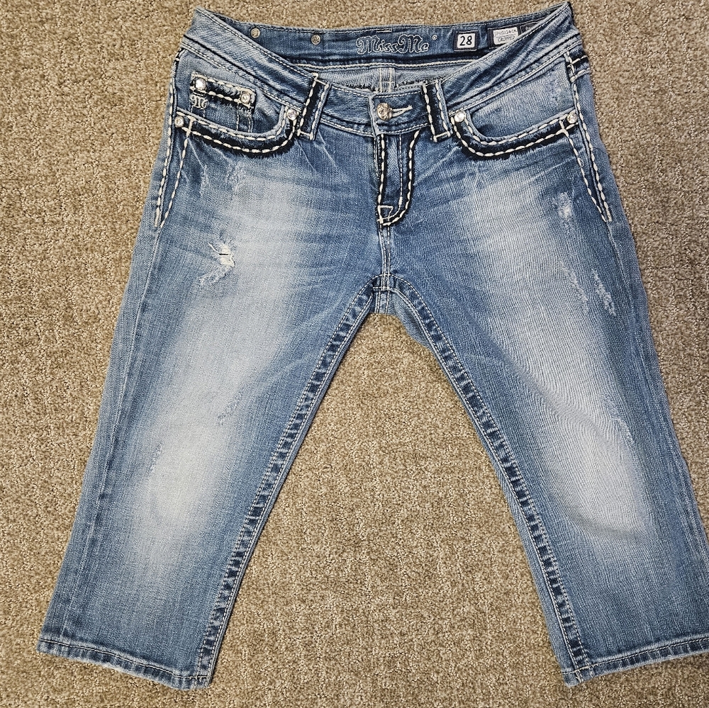 Miss Me  Copper Capris Size 28